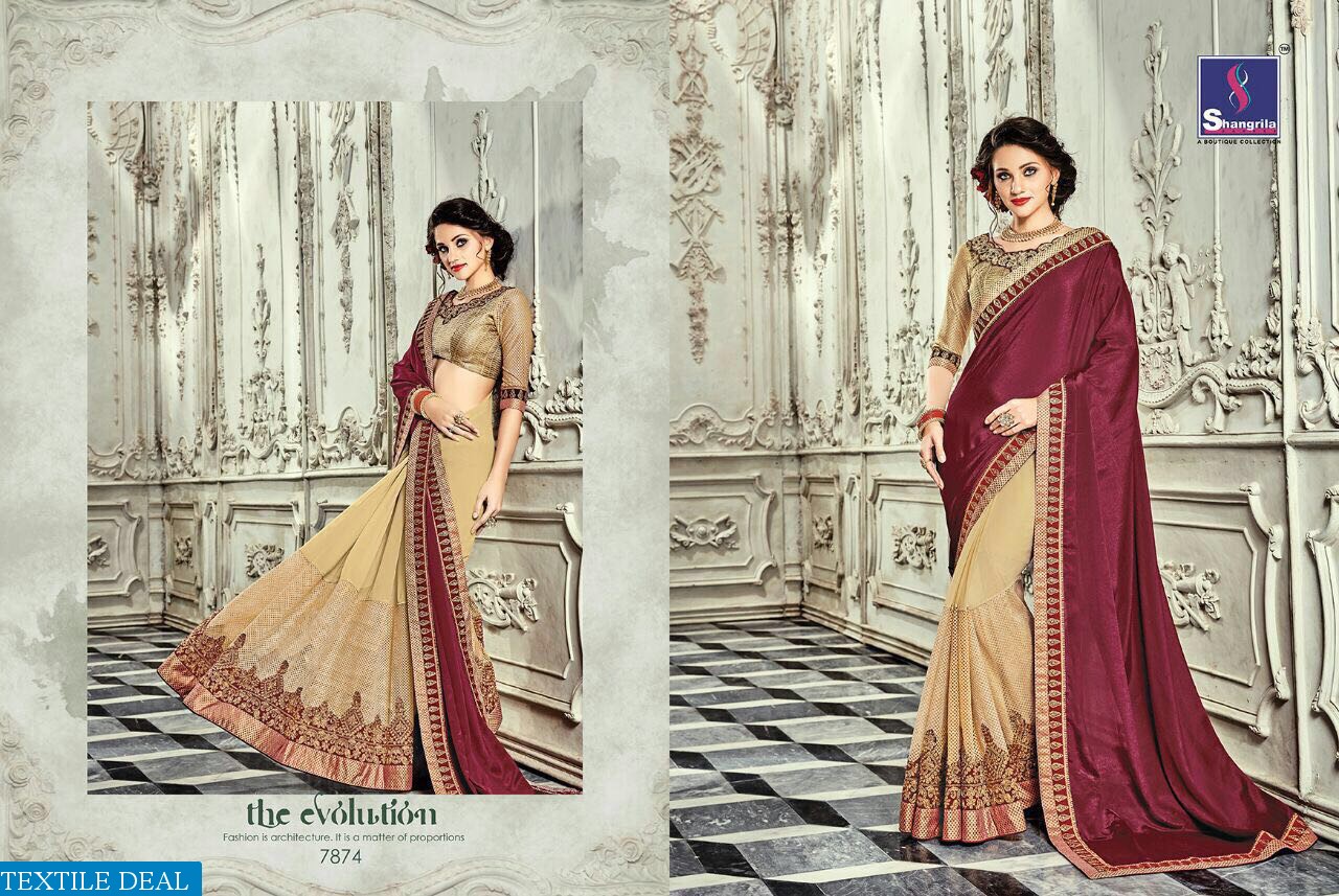 Shangrila paris rose vol-2 Wholesale party-wear Ethnic Saree